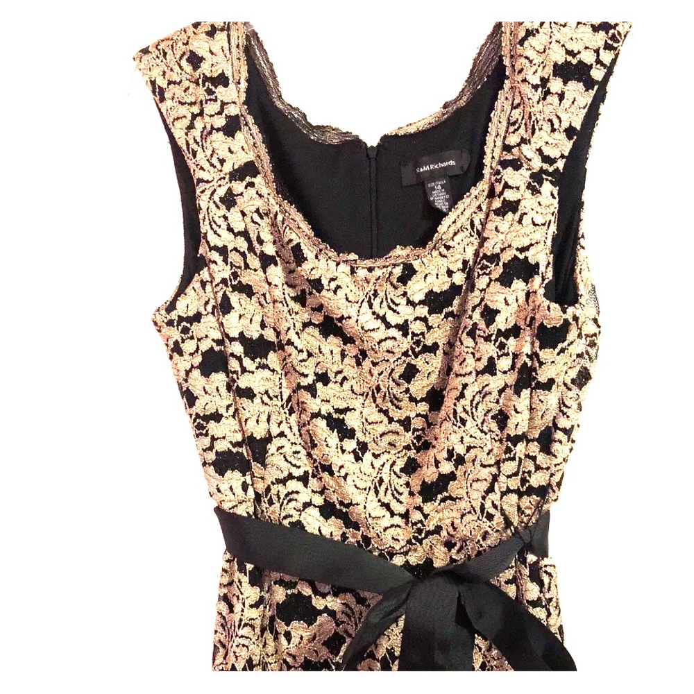 Long Elegant Black and gold dress